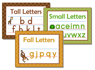 Print Awareness - Tall Small Fall Letters