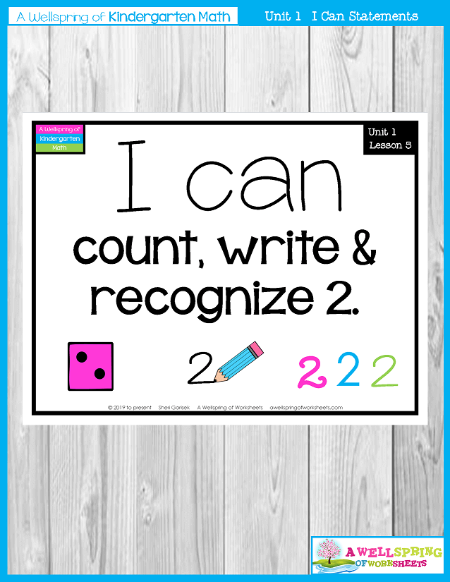 Kindergarten Math Curriculum | Numbers 0-5 | I Can Statements