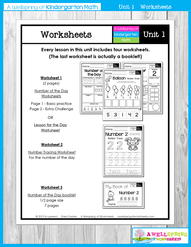 Kindergarten Math Curriculum | Numbers 0-5 | Worksheets