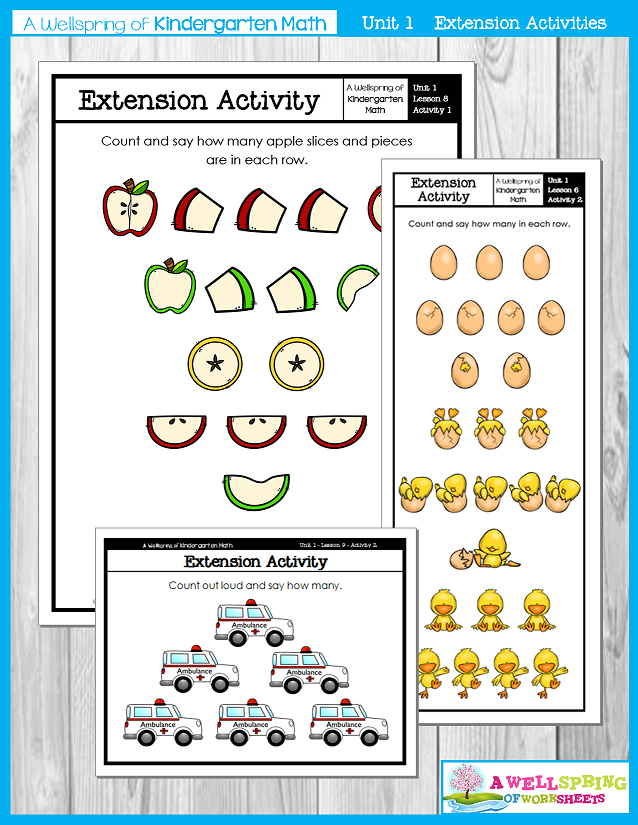 Kindergarten Math Curriculum | Numbers 0-5 | Extension Activities