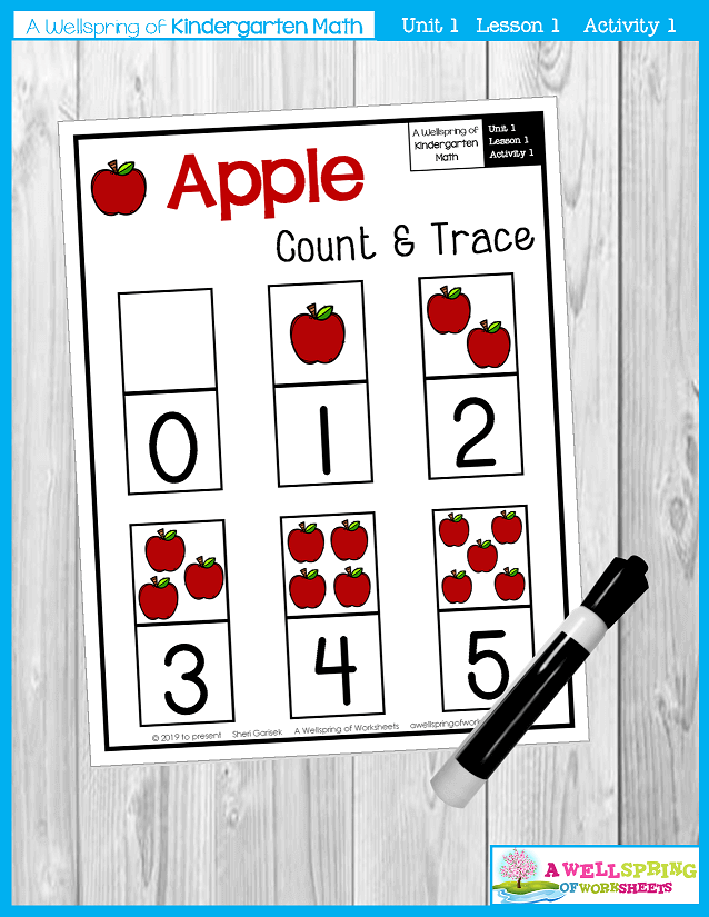 Kindergarten Math Curriculum | Numbers 0-5 | Lesson 1 - Activity 1