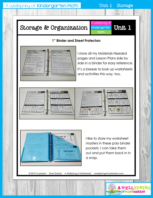 Kindergarten Math Curriculum | Numbers 0-5 | Storage