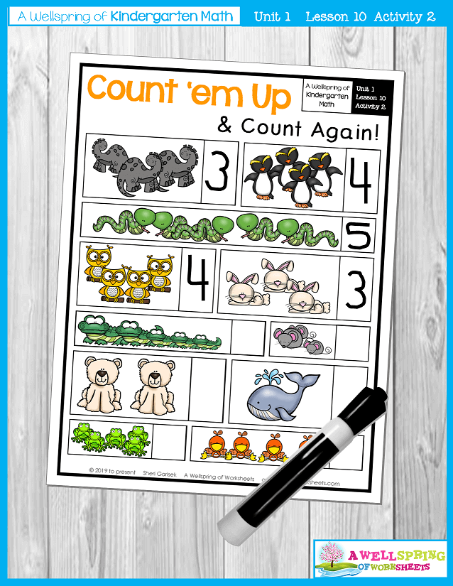 Kindergarten Math Curriculum | Numbers 0-5 | Lesson 10 - Activity 2