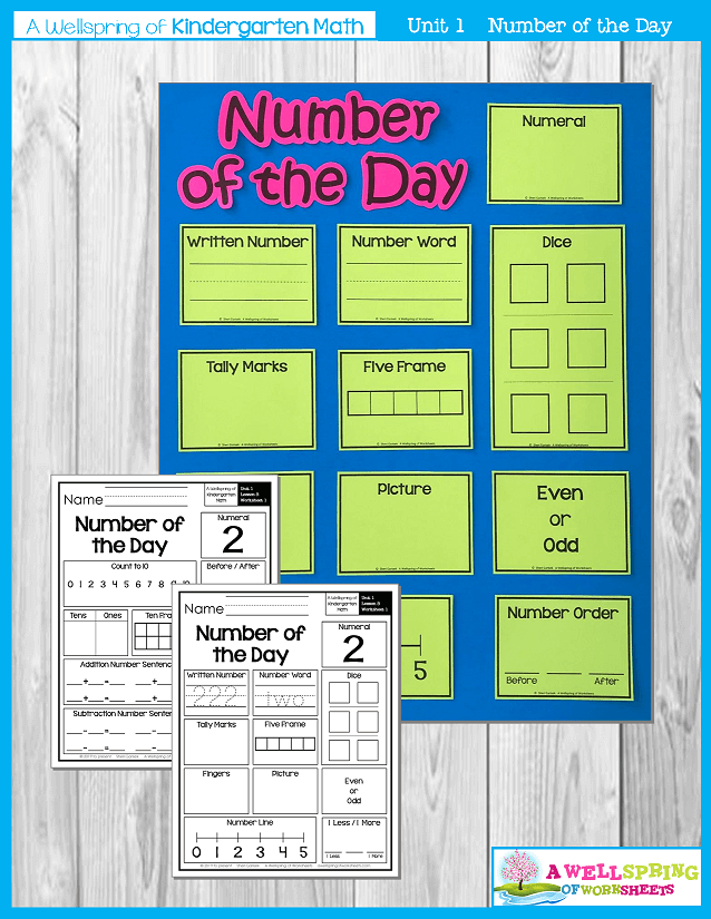 Kindergarten math Curriculum | Numbers 0-5 | Number of the Day