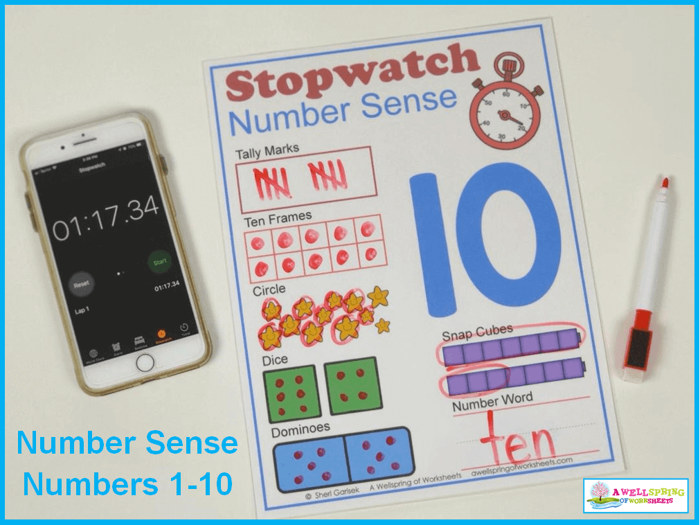 Stopwatch Number Sense - Ready, Set, GO!